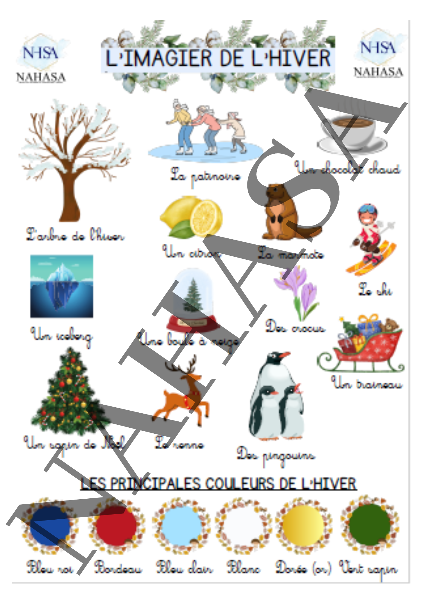 ❄️ Affiche – L’hiver