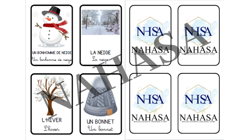 Winter picture cards