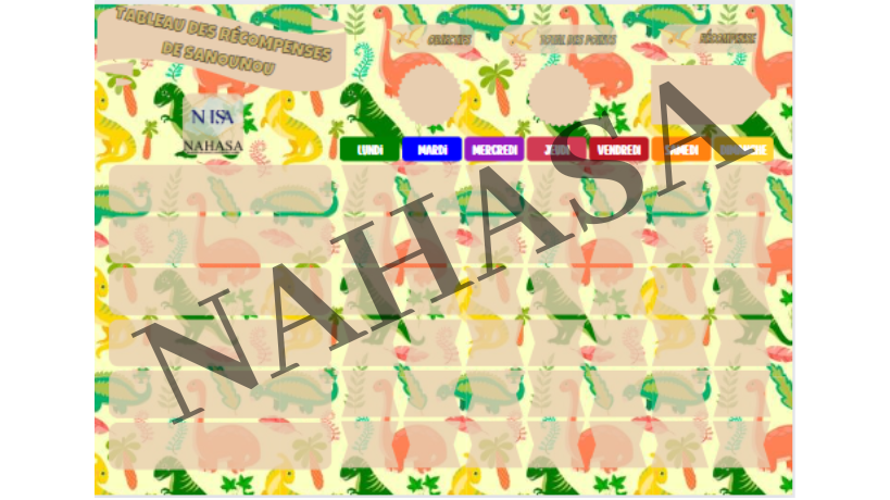 🏆 Tableau de récompenses – Encourager la motivation au quotidien