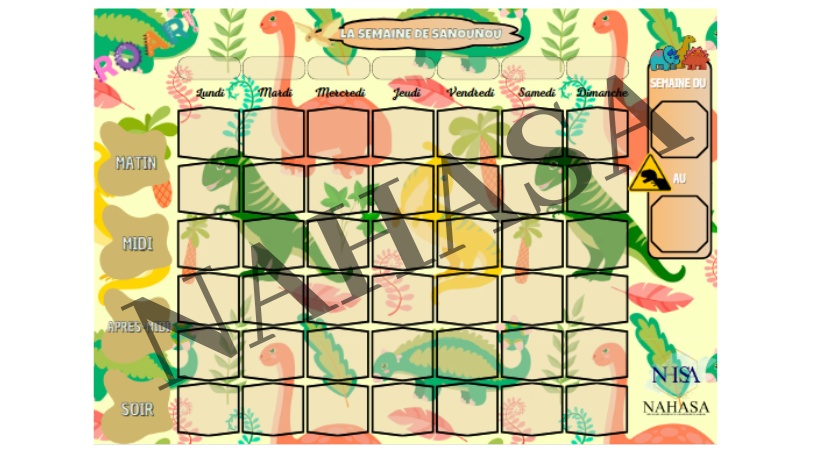 đ
Semainier ludique â Organiser la semaine en toute sĂ©rĂ©nitĂ©