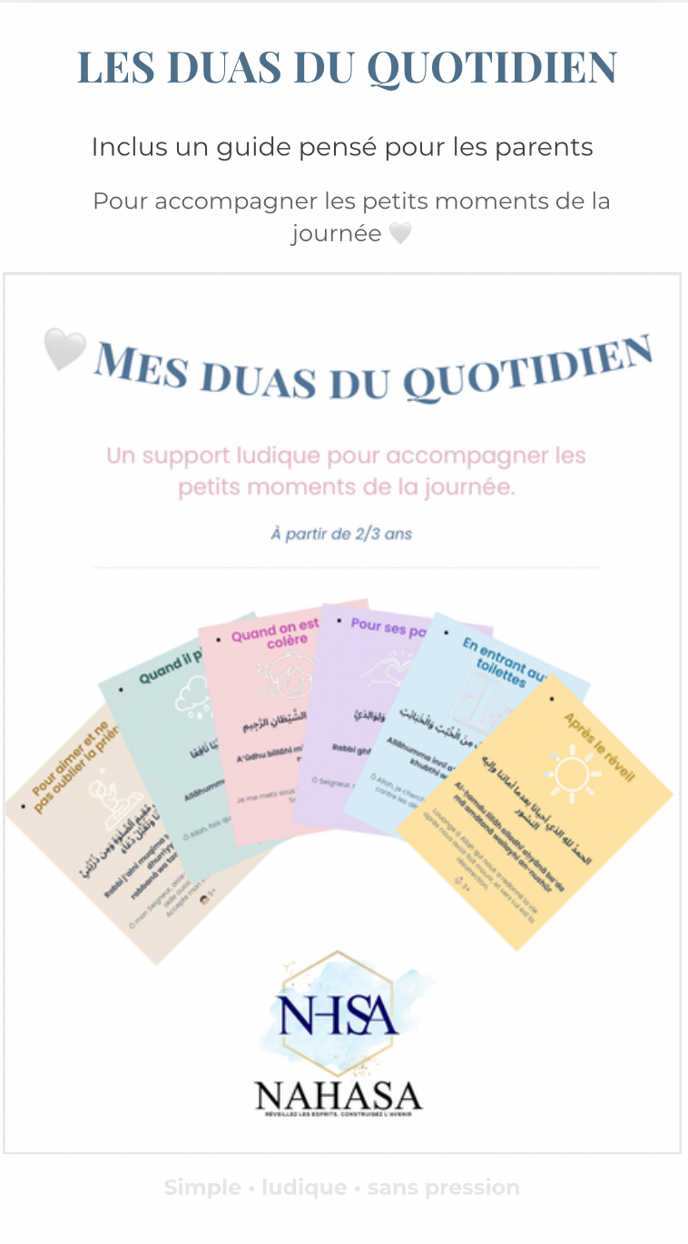 🌙 Cartes de duas du quotidien – Premières invocations