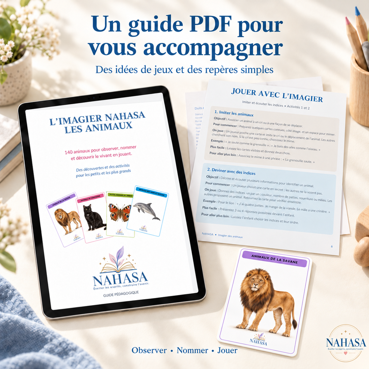 Imagier des animaux — 140 animaux et 13 catégories
