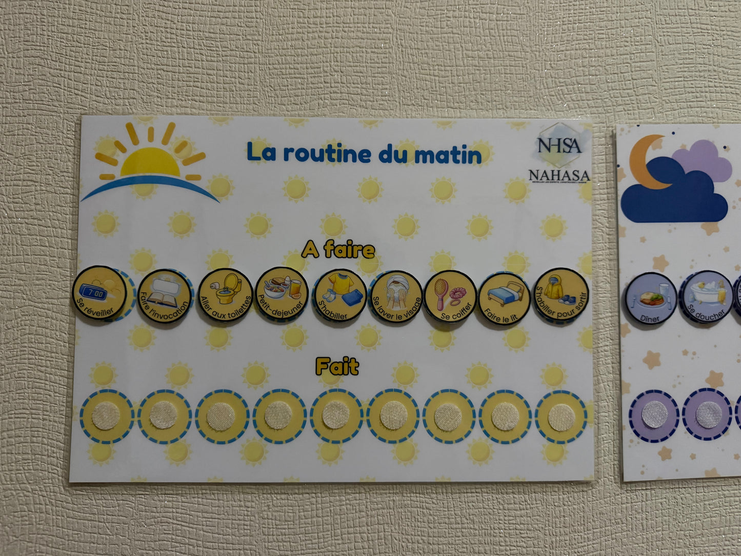 🌞🌙 Tableaux de routines – Structurer le matin et le soir